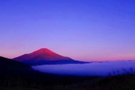 テレビに掲載がされた時の赤富士の画像